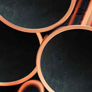 various sizes and shapes of copper tube